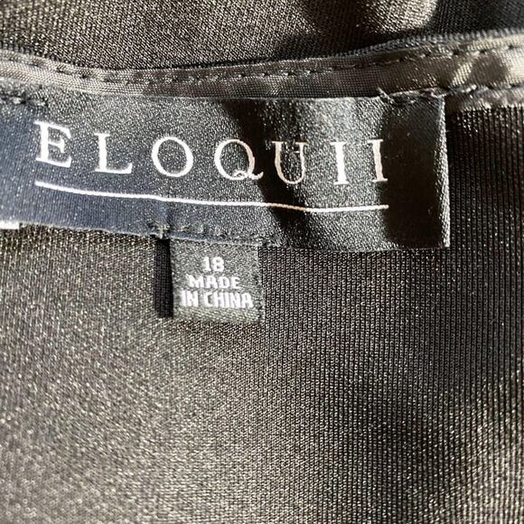 Eloquii Red Black Geometric Career Work Dress 18 - Picture 5 of 7